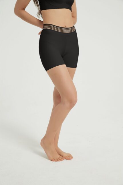 Wear To Sleep High Waisted Contrast Mesh Shorts