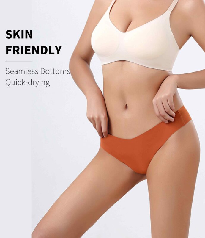 Quick-Drying Low Rise Lounge Underwear Thong Panties